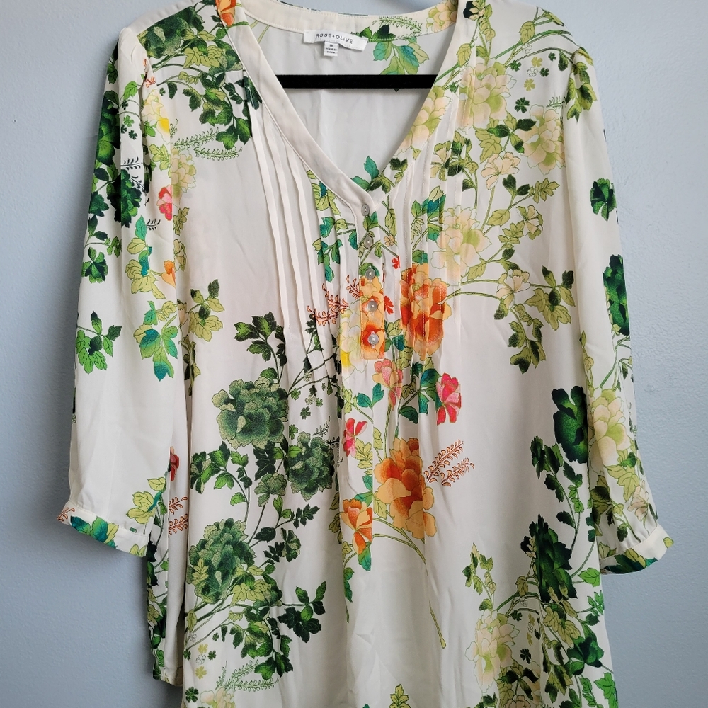 Rose & Olive Long Sleeve Blouse